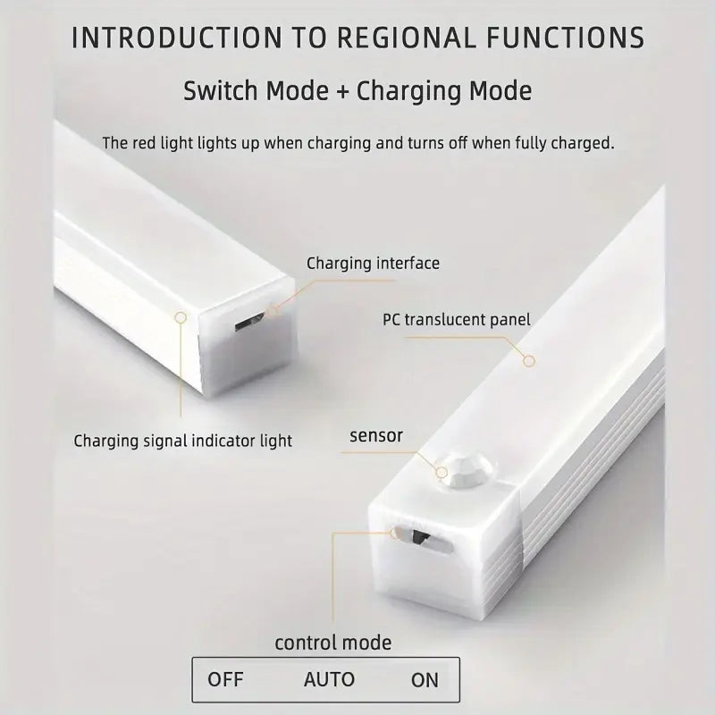 Wireless Rechargeable LED light bar