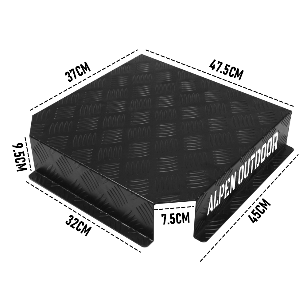 Aluminum Caravan Diesel Heater Fuel Tank Protector Cover Self Adhesive 2mm Left/Right Base 10L/15L Black YS