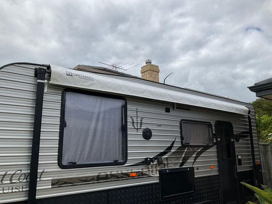 RVSunshades Caravan Awning Protector Cover for 19ft Awning (18'4" WHITE)