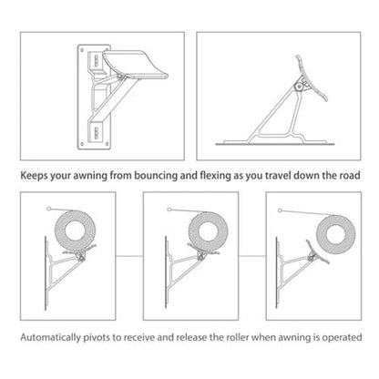 awning center support cradle bracket