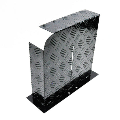 Heater Diesel Tank Protector Cover Drawbar Mount 2mm Thickness Aluminium Suit 10L 15L Fuel Tank (LEFT) Black YS