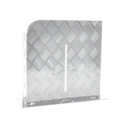 Heater Diesel Tank Protector Cover Drawbar Mount 2mm Thickness Aluminium Suit 10L 15L Fuel Tank (LEFT) Silver YS