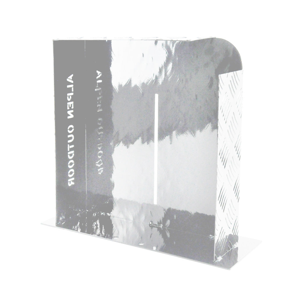 Heater Diesel Tank Protector Cover Drawbar Mount 2mm Thickness Aluminium Suit 10L 15L Fuel Tank (LEFT) Silver YS