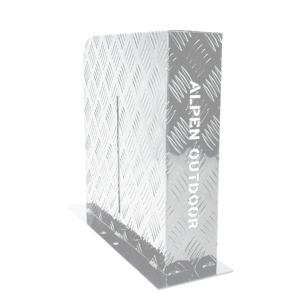 Heater Diesel Tank Protector Cover Drawbar Mount 2mm Thickness Aluminium Suit 10L 15L Fuel Tank (LEFT) Silver YS