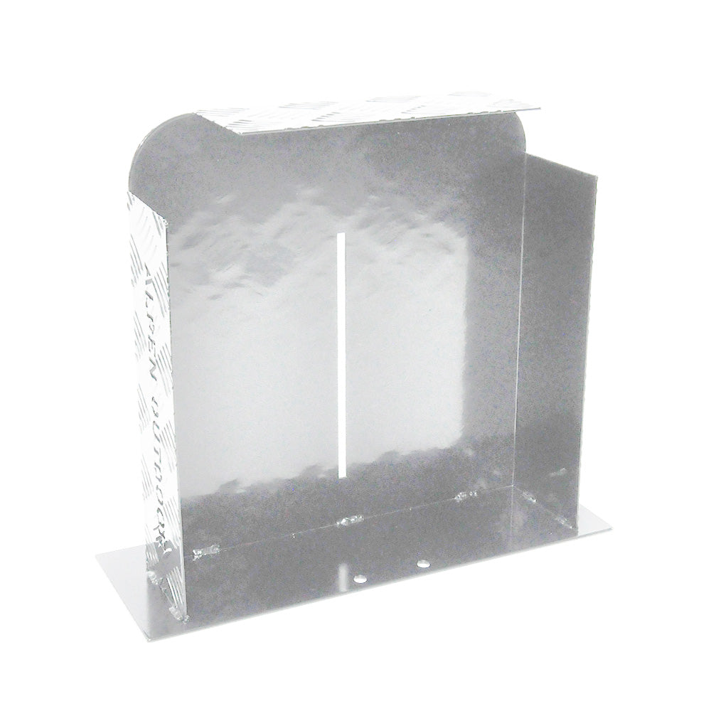 Diesel Heater Fuel Tank Protector Cover Drawbar Mount 2mm Aluminium Double Side 10/15L L/R Silver YS