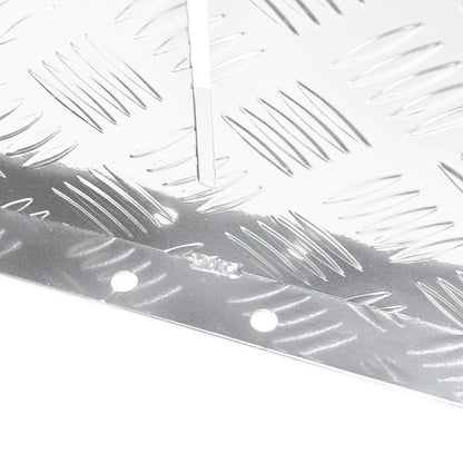 Diesel Heater Fuel Tank Protector Cover Drawbar Mount 2mm Aluminium Double Side 10/15L L/R Silver YS