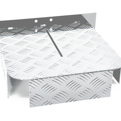 Diesel Heater Fuel Tank Protector Cover Drawbar Mount 2mm Aluminium Double Side 10/15L L/R Silver YS