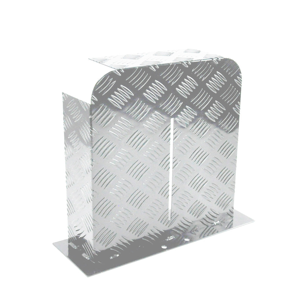 Diesel Heater Fuel Tank Protector Cover Drawbar Mount 2mm Aluminium Double Side 10/15L L/R Silver YS