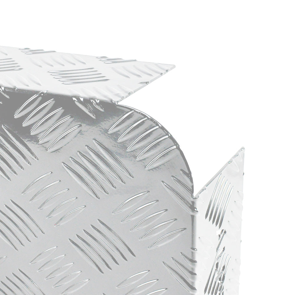 Diesel Heater Fuel Tank Protector Cover Drawbar Mount 2mm Aluminium Double Side 10/15L L/R Silver YS