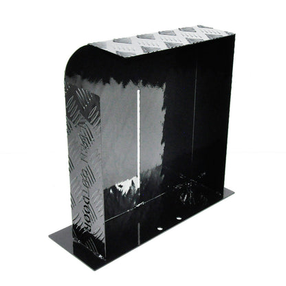 Heater Diesel Tank Protector Cover Drawbar Mount 2mm Thickness Aluminium Suit 10L 15L Fuel Tank (RIGHT) Black YS