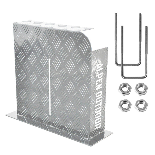 Heater Diesel Tank Protector Cover Drawbar Mount 2mm Thickness Aluminium Suit 10L 15L Fuel Tank (RIGHT) Silver YS