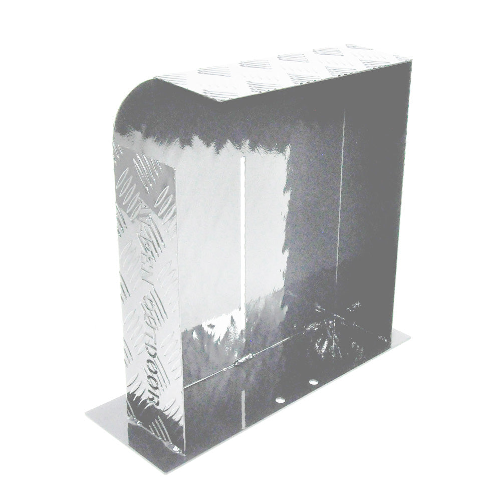 Heater Diesel Tank Protector Cover Drawbar Mount 2mm Thickness Aluminium Suit 10L 15L Fuel Tank (RIGHT) Silver YS