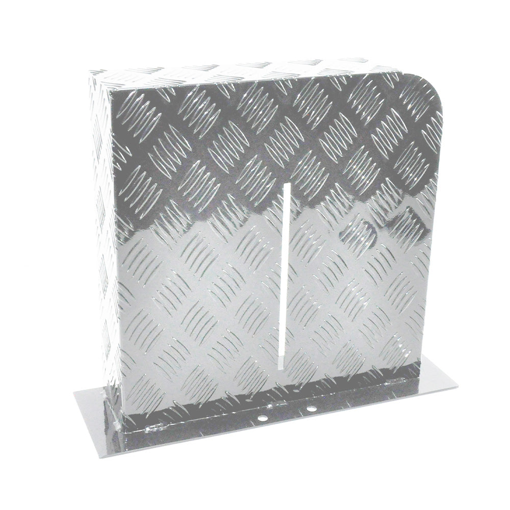 Heater Diesel Tank Protector Cover Drawbar Mount 2mm Thickness Aluminium Suit 10L 15L Fuel Tank (RIGHT) Silver YS