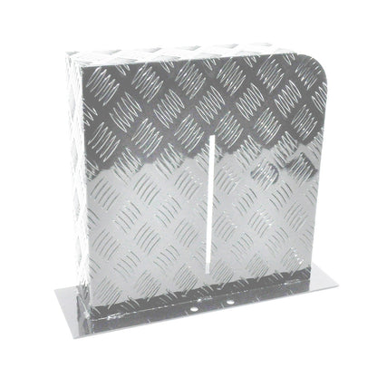 Heater Diesel Tank Protector Cover Drawbar Mount 2mm Thickness Aluminium Suit 10L 15L Fuel Tank (RIGHT) Silver YS