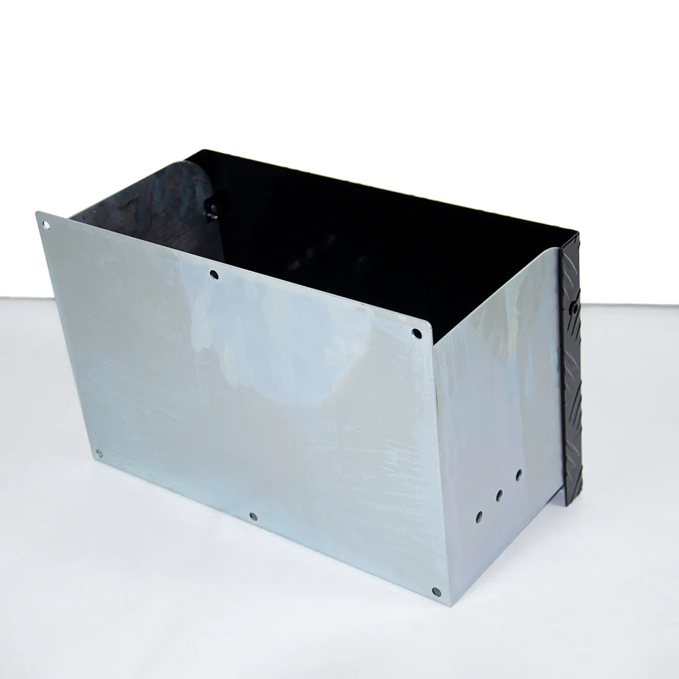 Galvanised Battery Box For Trailer Caravan Boat Spare Part with Lid Secure Holes YS