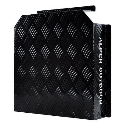 Aluminum Caravan Diesel Heater Fuel Tank Protector Cover Self Adhesive 2mm Left/Right Base 10L/15L Black YS