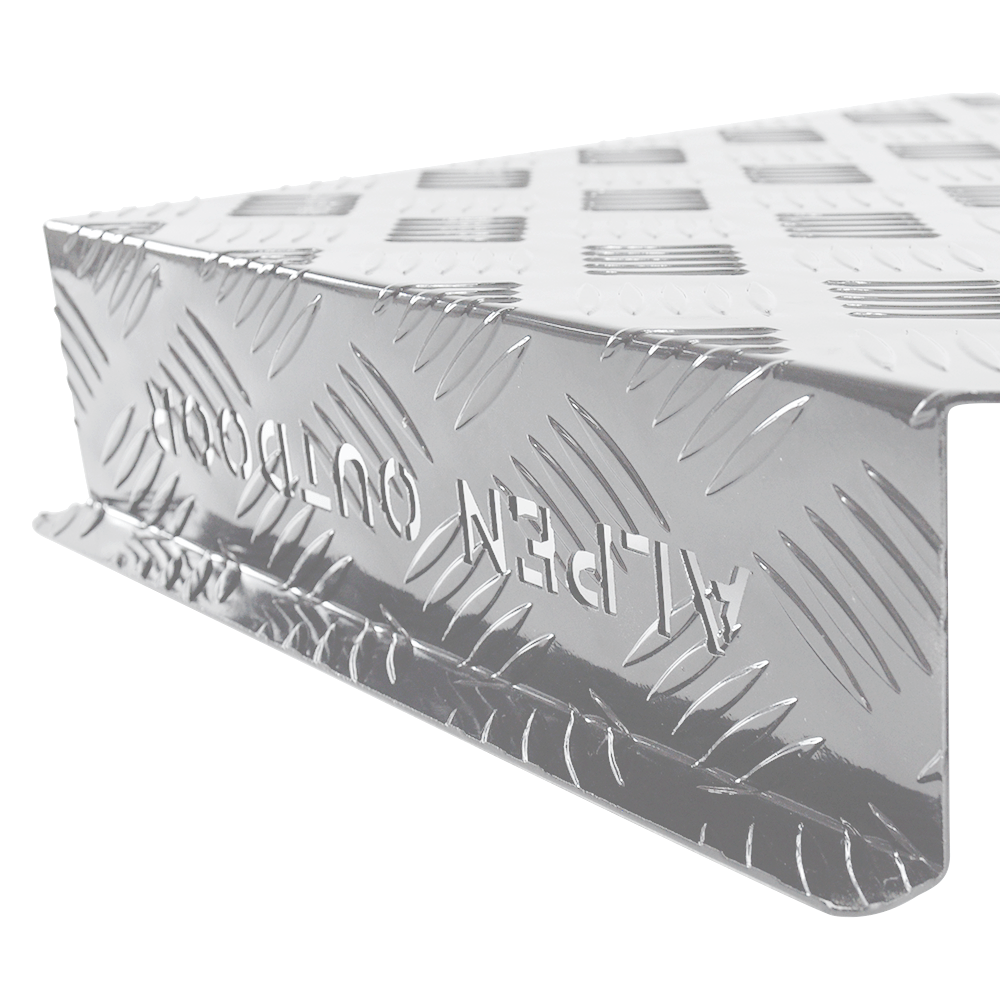 Aluminum Caravan Diesel Heater Fuel Tank Protector Cover Self Adhesive 2mm Left/Right 10L/15L Silver/Raw YS