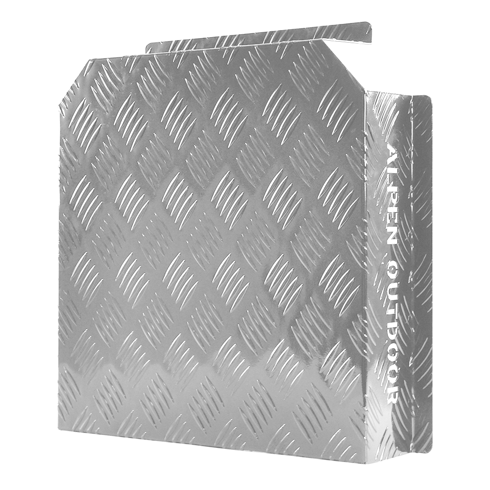 Aluminum Caravan Diesel Heater Fuel Tank Protector Cover Self Adhesive 2mm Left/Right 10L/15L Silver/Raw YS