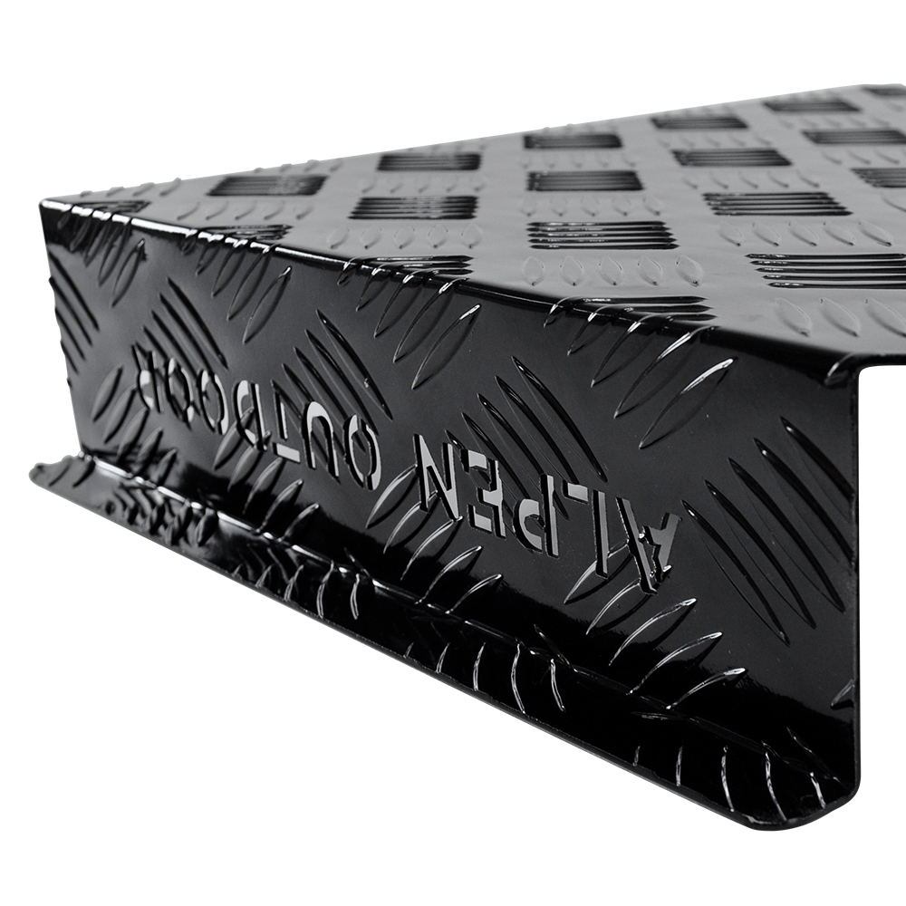 Aluminum Caravan Diesel Heater Fuel Tank Protector Cover Self Adhesive 2mm Left/Right Base 10L/15L Black YS