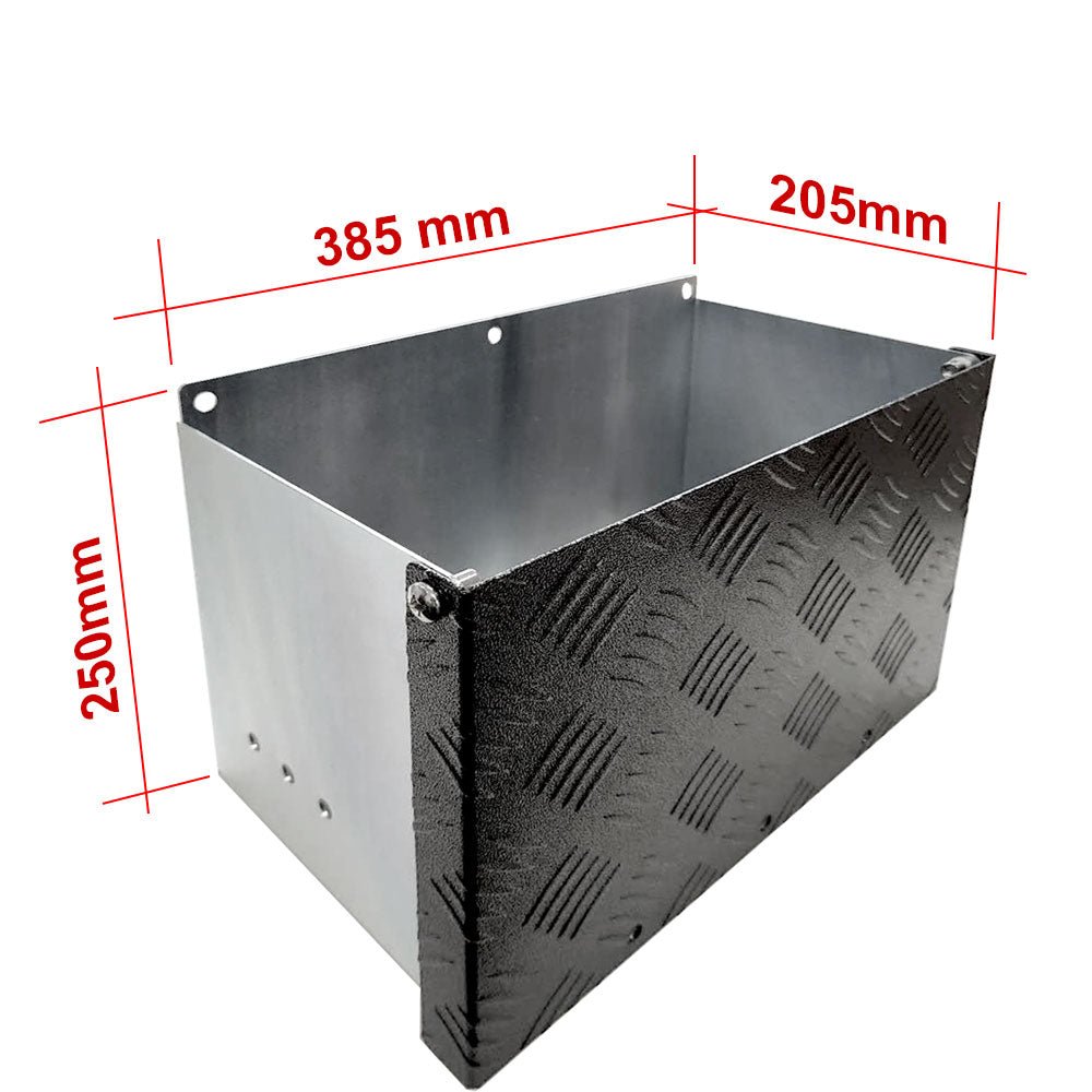 Galvanised Battery Box Anti-Rattling Trailer Caravan Boat Spare Part