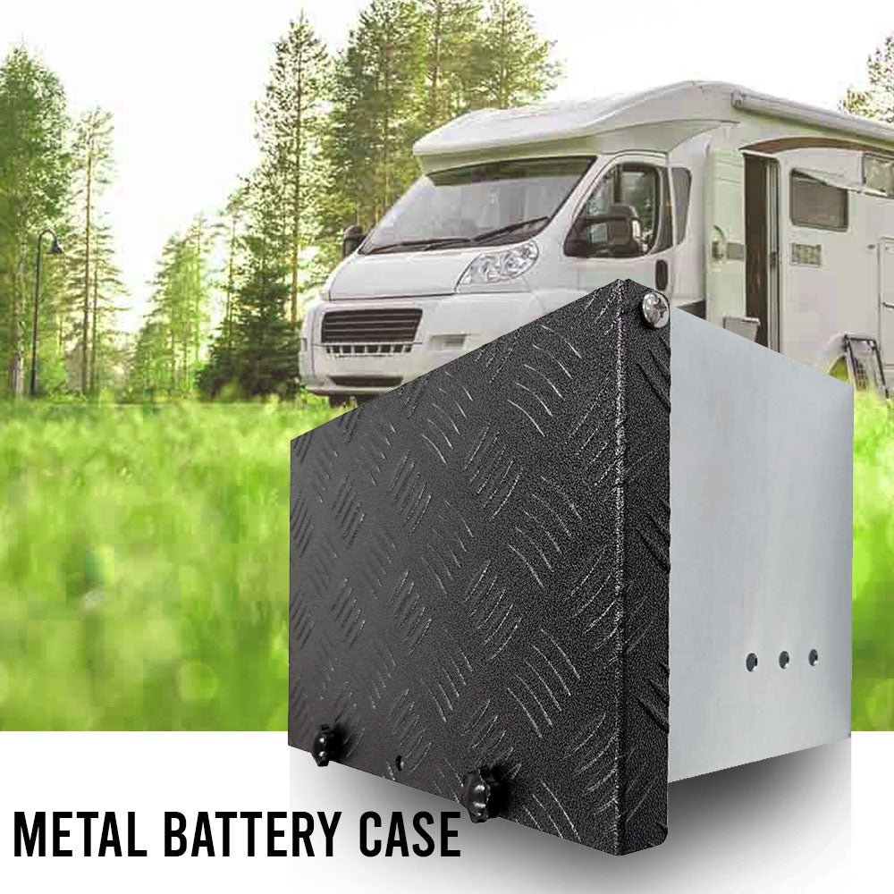 Galvanised Battery Box Anti-Rattling Trailer Caravan Boat Spare Part