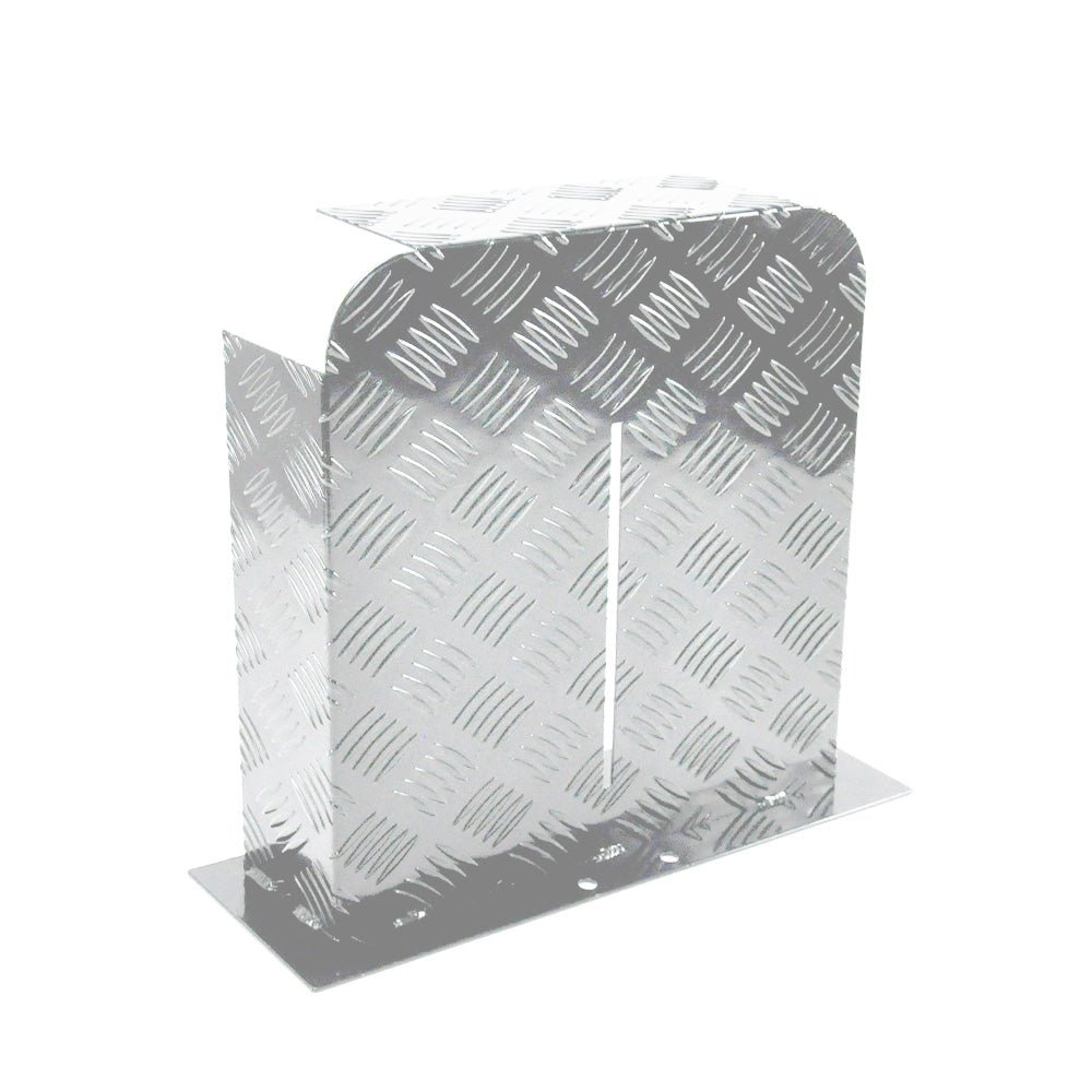 Diesel Heater Fuel Tank Protector Cover Drawbar Mount 2mm Aluminium Double Side 10/15L L/R Silver YS