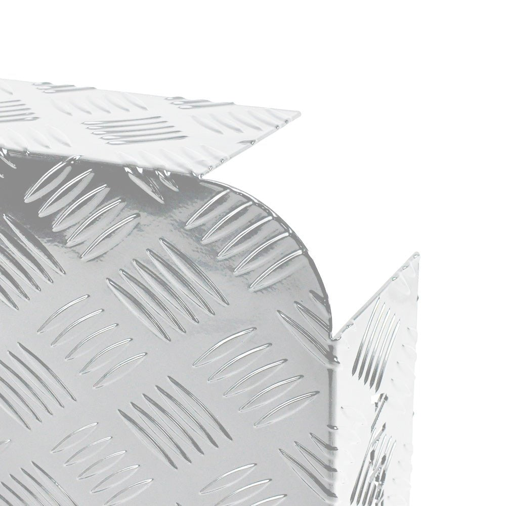 Diesel Heater Fuel Tank Protector Cover Drawbar Mount 2mm Aluminium Double Side 10/15L L/R Silver YS