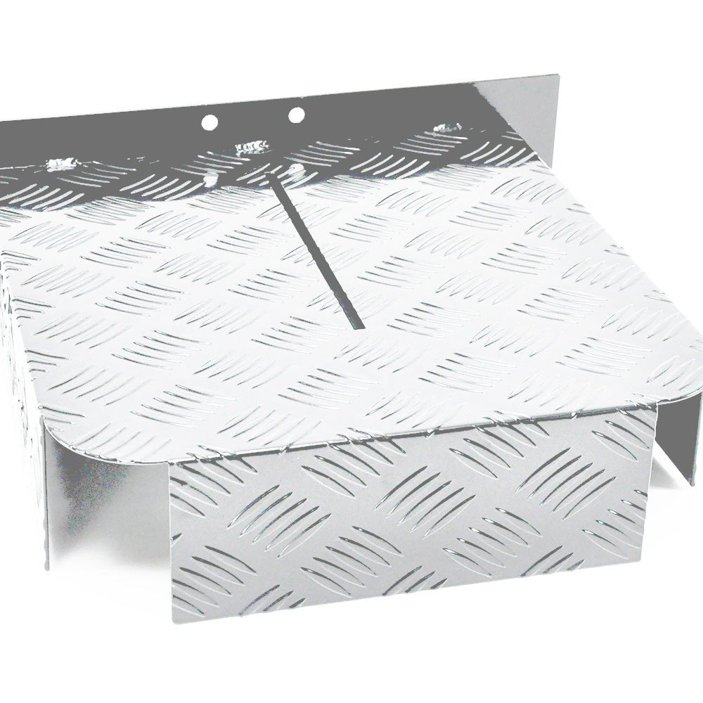 Diesel Heater Fuel Tank Protector Cover Drawbar Mount 2mm Aluminium Double Side 10/15L L/R Silver YS