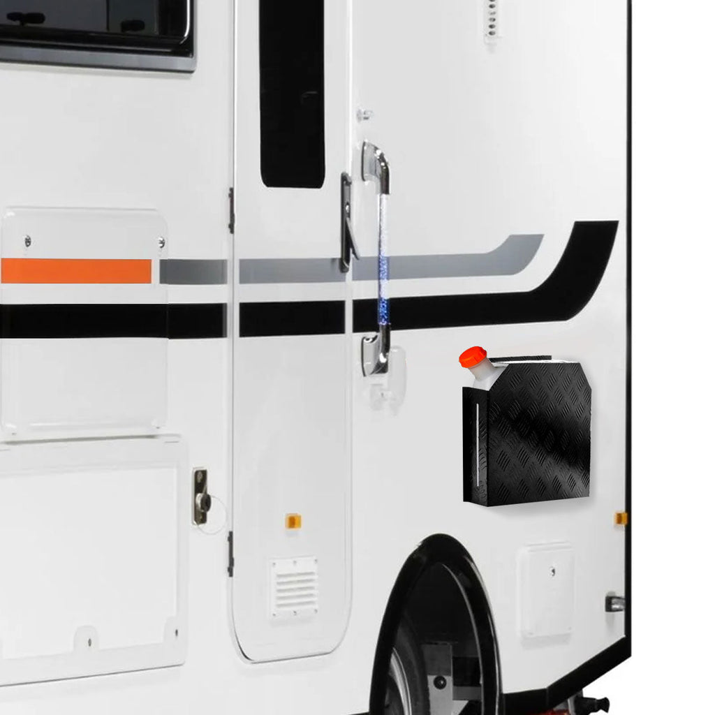 Fuel Tank Protector Cover Hammer Tone Black L/R Double Side 10/15L Checker Plate (Self Adhesive)