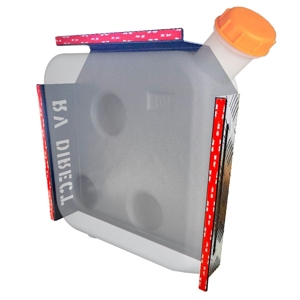 Fuel Tank Protector Cover Hammer Tone Black L/R Double Side 10/15L Checker Plate (Self Adhesive)