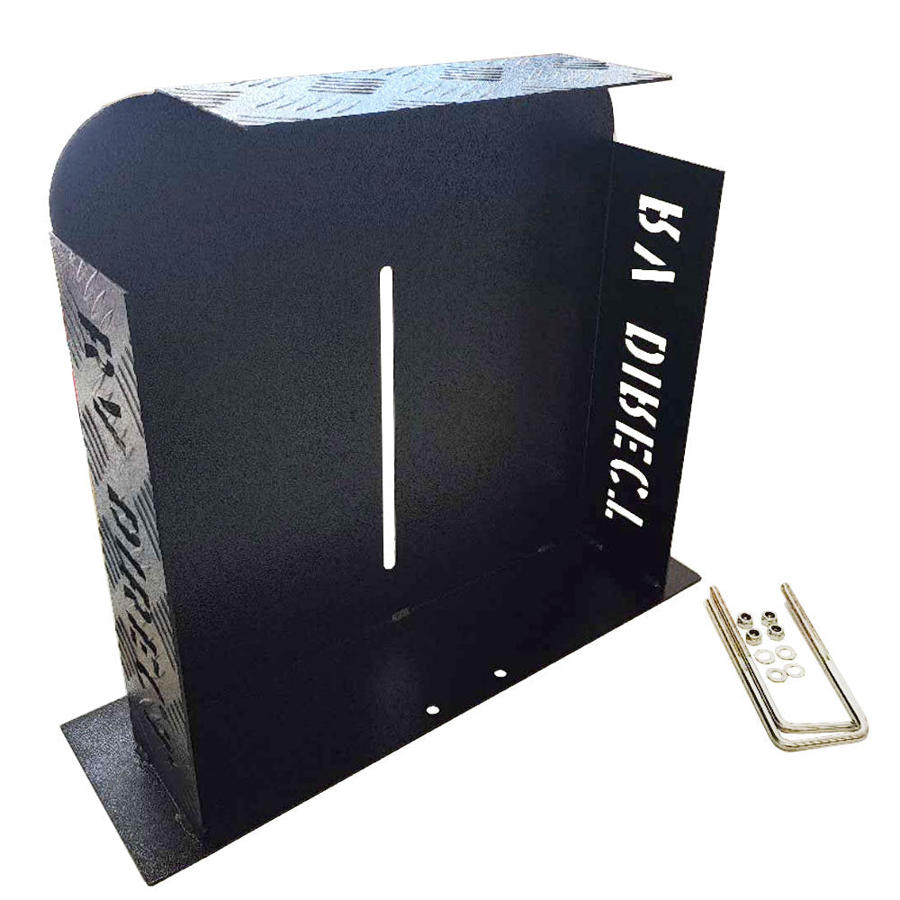 Heater Diesel Fuel Tank Protector Cover Hammer Tone Black Drawbar Mount L/R Double Side 10/15L CP