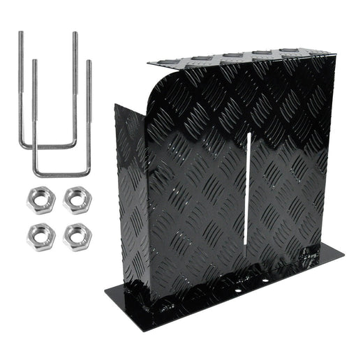 Heater Diesel Tank Protector Cover Drawbar Mount 2mm Thickness Aluminium Suit 10L 15L Fuel Tank (LEFT) Black YS