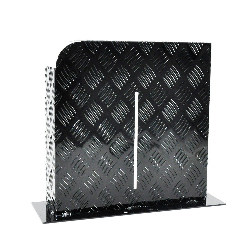 Heater Diesel Tank Protector Cover Drawbar Mount 2mm Thickness Aluminium Suit 10L 15L Fuel Tank (LEFT) Black YS