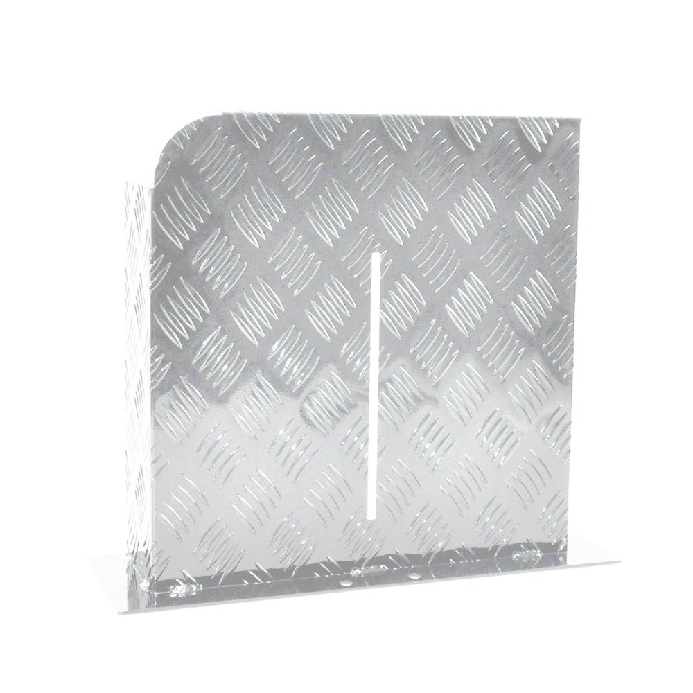 Heater Diesel Tank Protector Cover Drawbar Mount 2mm Thickness Aluminium Suit 10L 15L Fuel Tank (LEFT) Silver YS