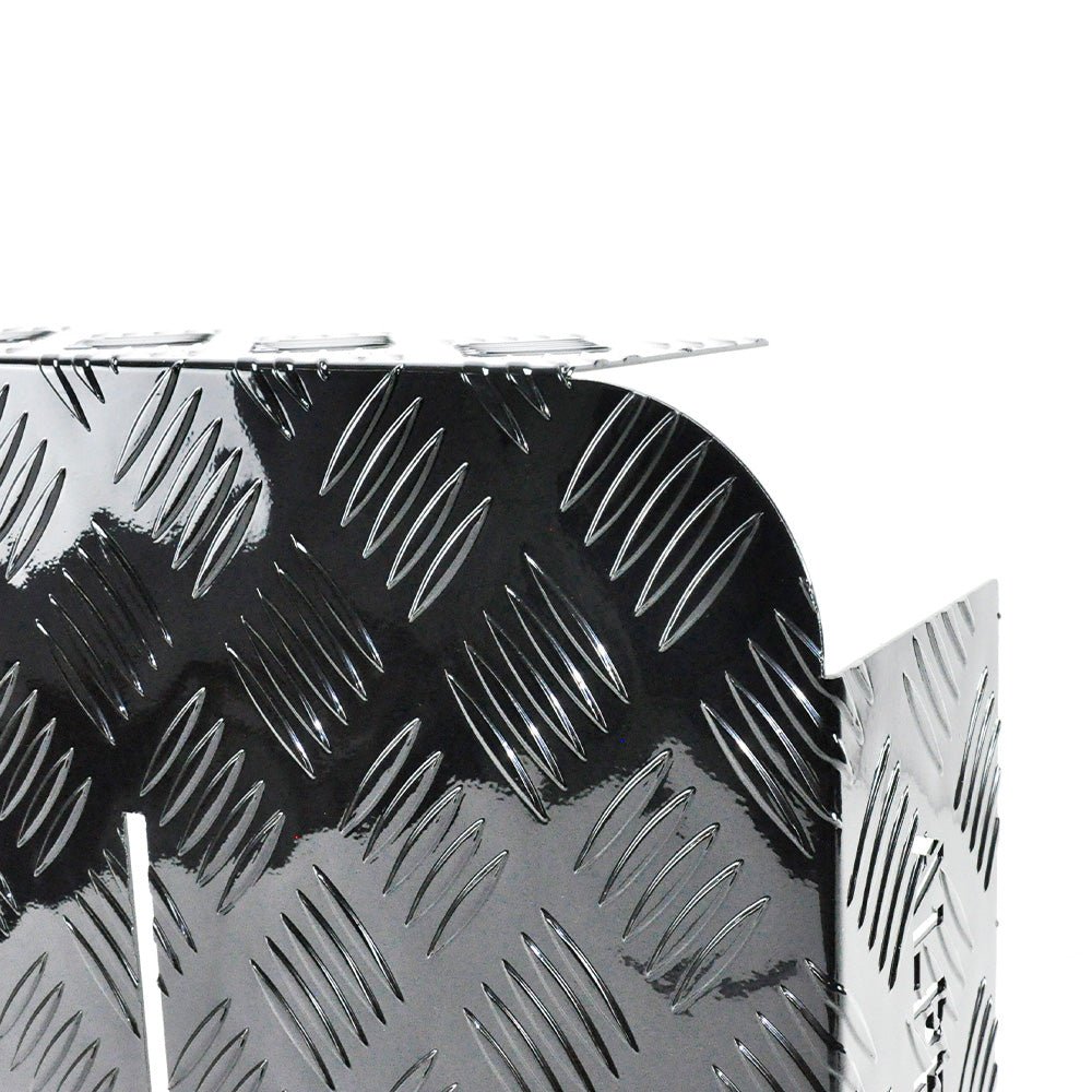 Heater Diesel Tank Protector Cover Drawbar Mount 2mm Thickness Aluminium Suit 10L 15L Fuel Tank (RIGHT) Black YS