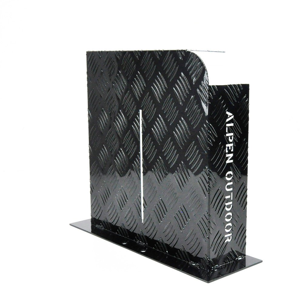 Heater Diesel Tank Protector Cover Drawbar Mount 2mm Thickness Aluminium Suit 10L 15L Fuel Tank (RIGHT) Black YS