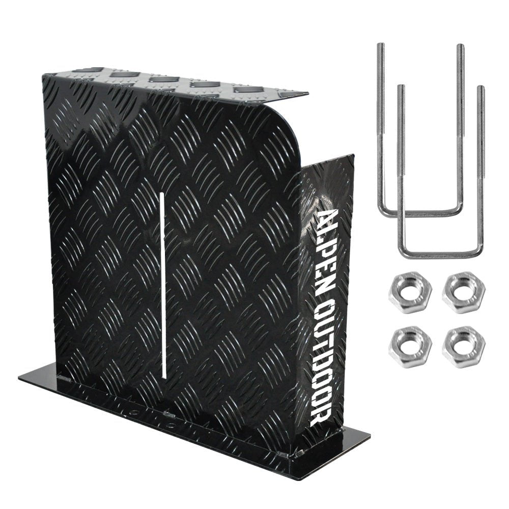 Heater Diesel Tank Protector Cover Drawbar Mount 2mm Thickness Aluminium Suit 10L 15L Fuel Tank (RIGHT) Black YS