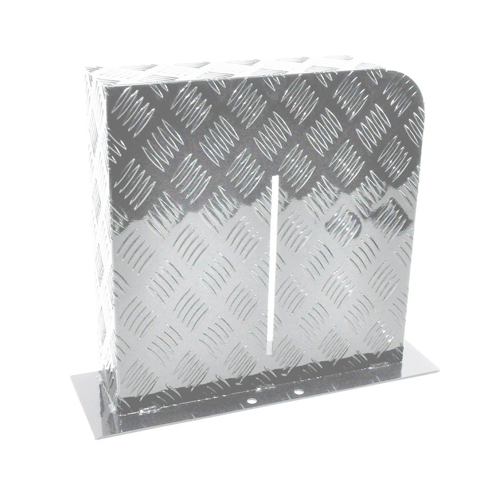 Heater Diesel Tank Protector Cover Drawbar Mount 2mm Thickness Aluminium Suit 10L 15L Fuel Tank (RIGHT) Silver YS