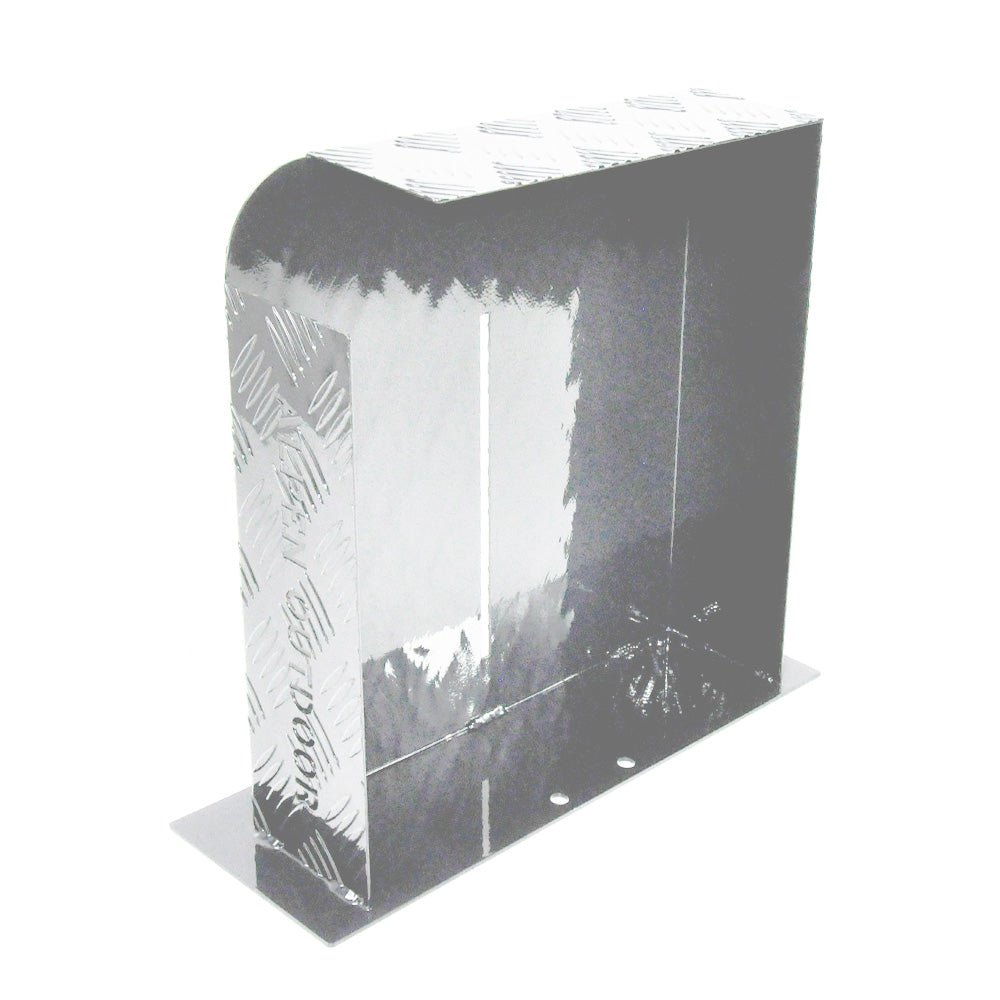 Heater Diesel Tank Protector Cover Drawbar Mount 2mm Thickness Aluminium Suit 10L 15L Fuel Tank (RIGHT) Silver YS