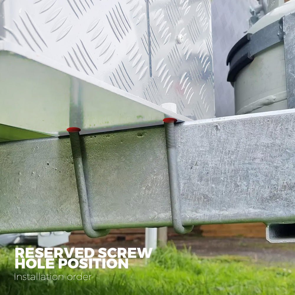 Heater Diesel Tank Protector Cover Drawbar Mount 2mm Thickness Aluminium Suit 10L 15L Fuel Tank (RIGHT) Silver YS