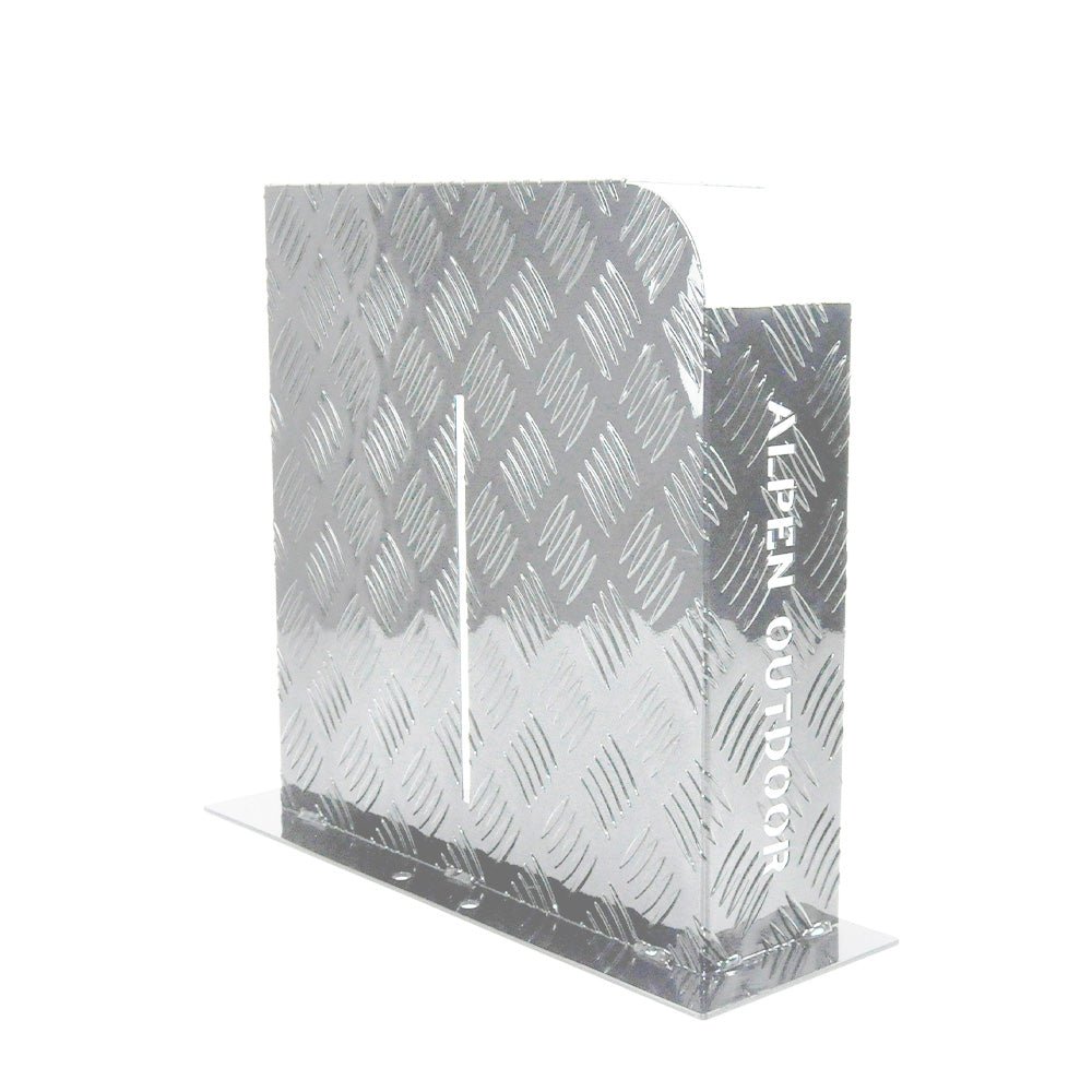 Heater Diesel Tank Protector Cover Drawbar Mount 2mm Thickness Aluminium Suit 10L 15L Fuel Tank (RIGHT) Silver YS