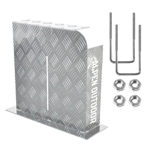 Heater Diesel Tank Protector Cover Drawbar Mount 2mm Thickness Aluminium Suit 10L 15L Fuel Tank (RIGHT) Silver YS