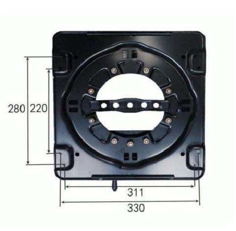 Heavy-duty Car Swivel Seat Base Turntable 360 Degree Rotatable Swivel Stool RV Camper Boat Bus MPV 4 Gear YS