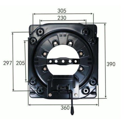 Heavy-duty Car Swivel Seat Base Turntable 360 Degree Rotatable Swivel Stool RV Camper Boat Bus MPV 4 Gear YS