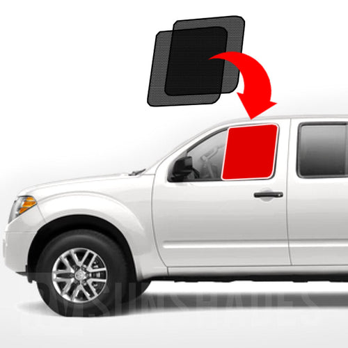 NAVARA D40 Front Door Sun Shade