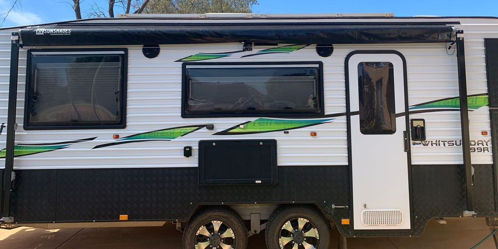 RVSunshades Caravan Awning Protector Cover for 12ft Awning (11'4" BLACK)