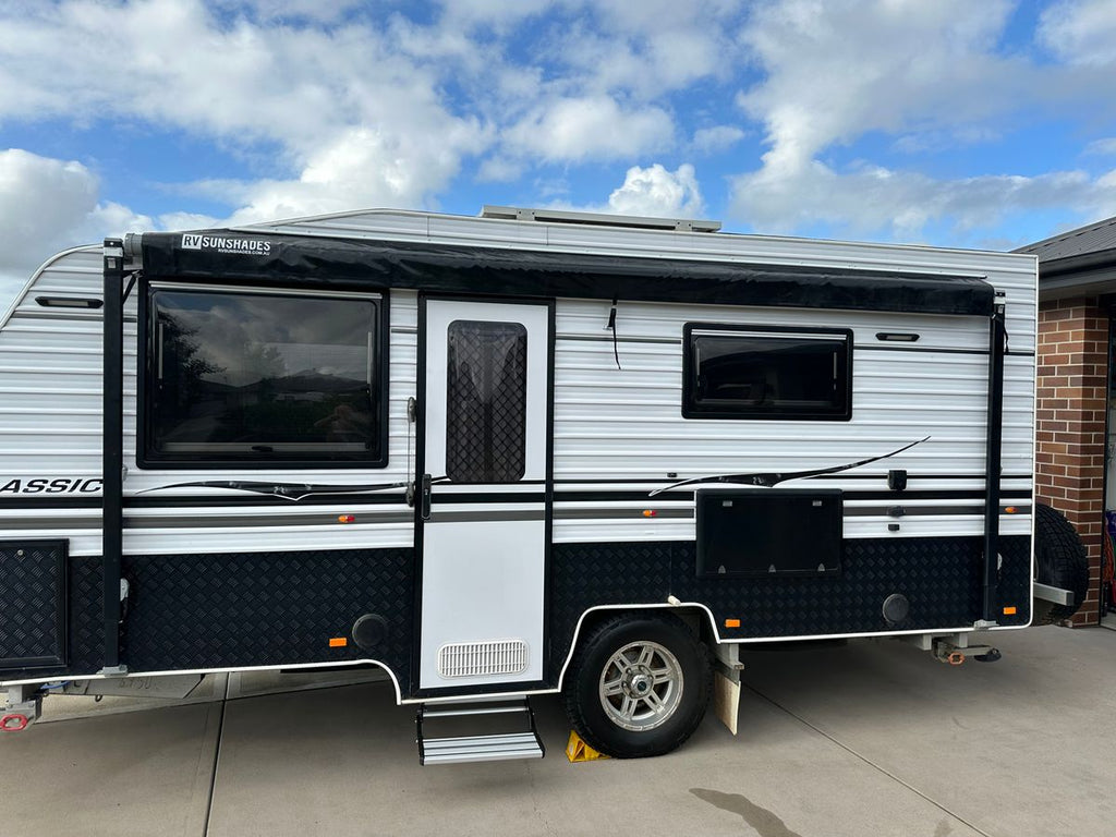 RVSunshades Caravan Awning Protector Cover for 18ft Awning (17'4" BLACK)