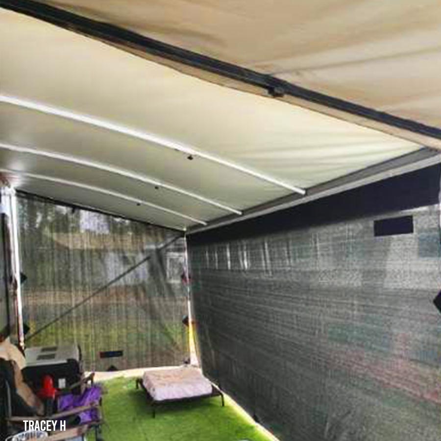 RVSunshades Caravan Privacy Screen 4.3x1.9m Awning Side Wall suit 15Ft ...