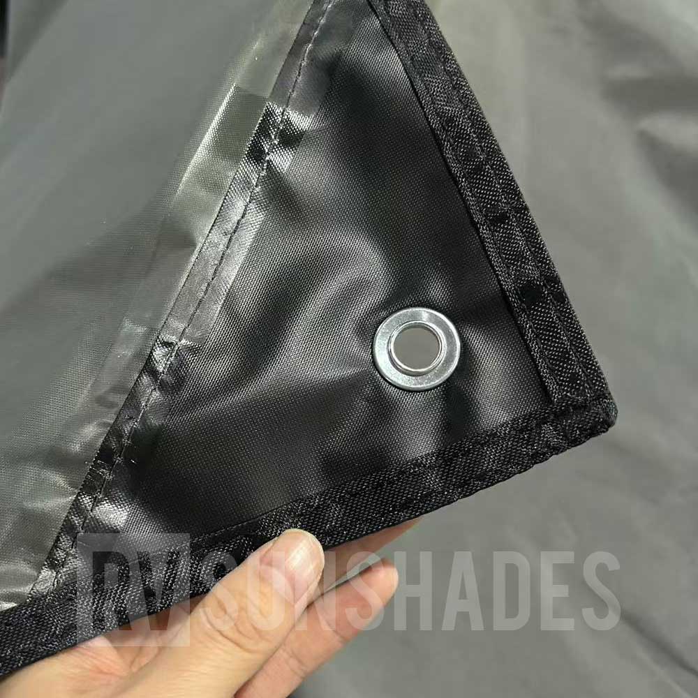 Waterproof Shield For Rv RVSunshades Waterproof End Wall Screen Angle Cut For Caravan Rain ...