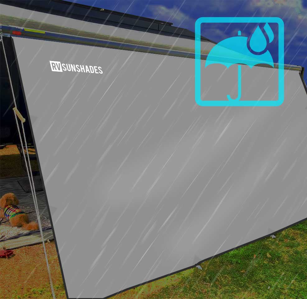 Waterproof Shield For Rv RVSunshades Waterproof Privacy Screen For Caravan Rain Shield (4.0x2.0m ...